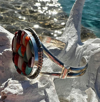 Samson Edsitty Cobblestone Inlay Cuff