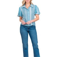 Taelynn Ballon Sleeve Blouse