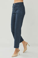 Risen High Rise Patch Pockets Ankle Flare Jean