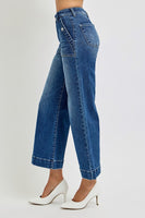 Risen High Rise Ankle Wide Leg Jean