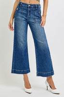 Risen High Rise Ankle Wide Leg Jean
