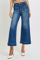 Risen High Rise Ankle Wide Leg Jean