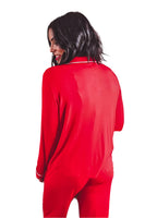 She + Sky Red Pajama Set