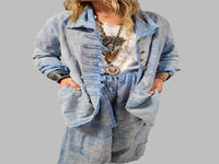A Rare Bird Blue Birdie Stitched Shirt
