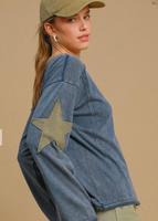 Umgee Mineral Washed Terry Star Top/Pants