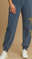 Umgee Mineral Washed Terry Star Top/Pants