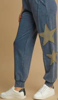Umgee Mineral Washed Terry Star Top/Pants
