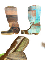 Wooden Boot Wall Decor