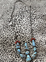 Tim Vandever Golden Hills & Coral Cactus Necklace