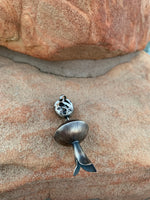 Philbert Secatero White Buffalo Squash Pendant