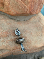 Philbert Secatero White Buffalo Squash Pendant