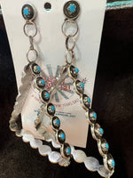 Joanne Cheema Zuni Turquoise Triange Earrings