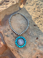 Kathleen Chavez Kingman Morgan Dollar Pearl Necklace