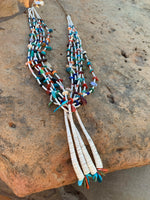 Nestoria Coriz White 6 Strand Necklace with Jacla
