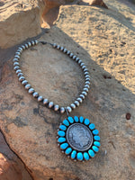 Kathleen Chavez Kingman Morgan Dollar Pearl Necklace