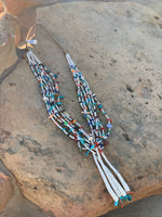 Nestoria Coriz White 6 Strand Necklace with Jacla
