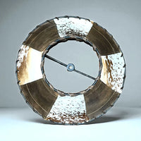 
              Cowhide & Leather Lampshade-Medium
            