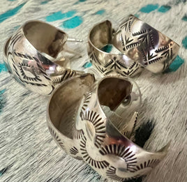 Nova Shirley Stamped Hoop Earrings