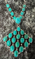 
              Kingman Cluster Necklace
            