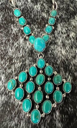 Kingman Cluster Necklace
