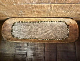 Wooden Cowhide Tray