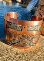 
              Elaine Becenti Copper Thunderbird Cuff
            