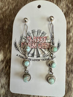 
              Dry Creek 3 Stone Drop Earrings
            