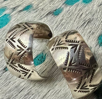 
              Nova Shirley Stamped Hoop Earrings
            