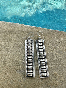 Priscilla Apache Band Raised Coil Earrings