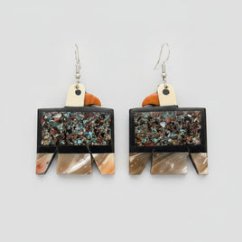 Torevia Crespin Mosaic Inlay Thunderbird Earrings