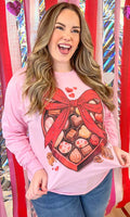 
              Box of Chocolate Valentine Rhinestone Long Sleeve
            