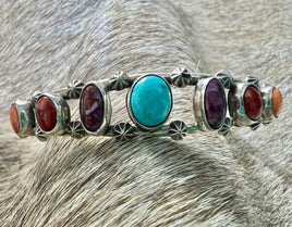 Ronald Yazzie Multi Stone Cuff