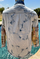
              Jaded Gypsy In the Clouds Chambray Shirt with Pearl Snaps
            