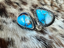 Robert Martinez Ice Blue Dahlia Bypass Ring