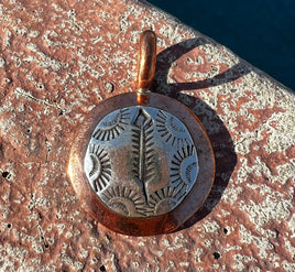 Sylvana Apache Copper & Silver Pendant