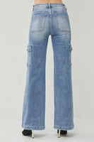 
              Risen High Rise Wide Cargo Jean
            