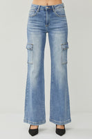 
              Risen High Rise Wide Cargo Jean
            