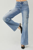 
              Risen High Rise Wide Cargo Jean
            