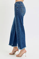 
              Rise Mid Rise Crop Wide Leg Jeans
            