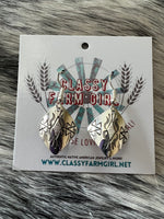 
              Delbert Shirley Stamped Diamond Earrings
            
