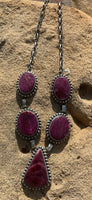 
              Mary Ann Spencer Purple Spiny Lariat & Earrings
            