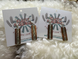 Wylie Secatero Copper & Sterling Silver Earrings