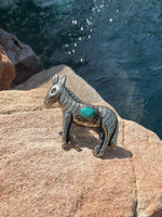 
              Tara Gasparian Donkey Turquoise Tibetan Silver Ring
            