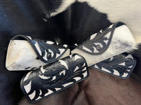 
              Cowhide Tooled Leather Glass Case
            