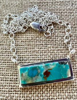 Steve Francisco Kingman Bar Necklace