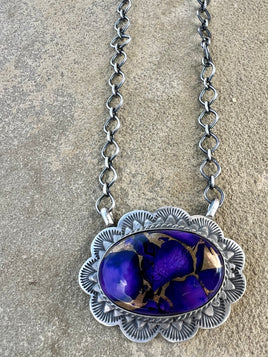 Kee Johnson Purple Maze Necklace
