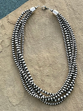 5 Strand Pearl Necklace