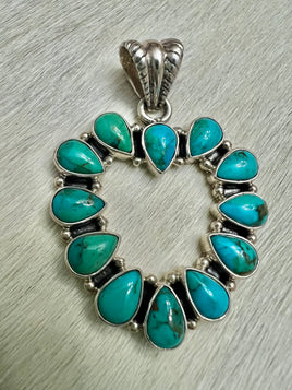 Heart Cut Out Kingman Pendant