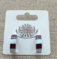 
              Gilbert Kanesta Half Hoop Opal Earrings
            