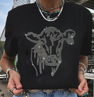 
              Rhinestone Steer Head Tee
            